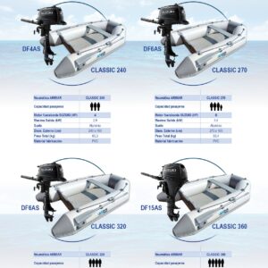 PACK ARIMAR NEUMÁTICA PLEGABLE CLASSIC 360 & SUZUKI MOTOR DF15AS - Imagen 5