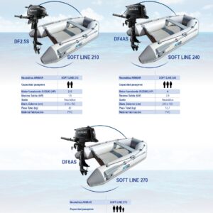 PACK OF ARIMAR NEUMÁTICA PLEGABLE SOFT LINE 270 & SUZUKI MOTOR DF6ΑS - Imagen 4