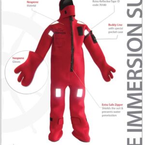 TRAJE INMERSIÓN SOLAS NEPTUNE TALLA EXTRA GRANDE - Imagen 4