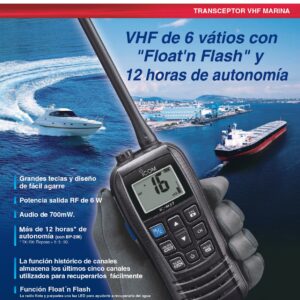 VHF PORTATIL ICOM IC-M37E - Imagen 3