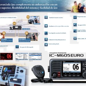 VHF FIJO MARINA ICOM IC-M605EURO AIS - Imagen 3