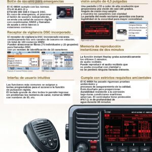 VHF FIJO MARINA ICOM  IC-M804 GPS - Imagen 3