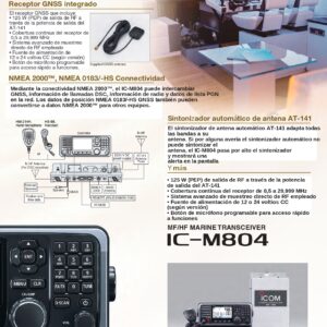 VHF FIJO MARINA ICOM  IC-M804 GPS - Imagen 4