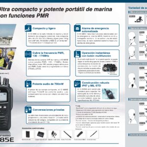 VHF PORTATIL ICOM IC-M85E - Imagen 3