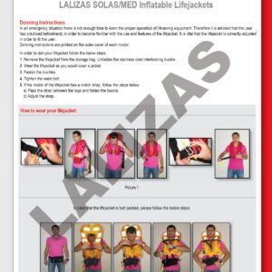 CHALECO HINCHABLE SOLAS CINTURA  DELTA 150 N - Imagen 3