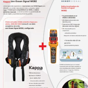 CHALECO HINCHABLE KAPPA 180 N AUT + ARNES+ MOB2 - Imagen 4