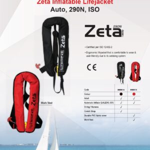 CHALECO HINCHABLE ZETA 290 N   TRABAJO - Imagen 2